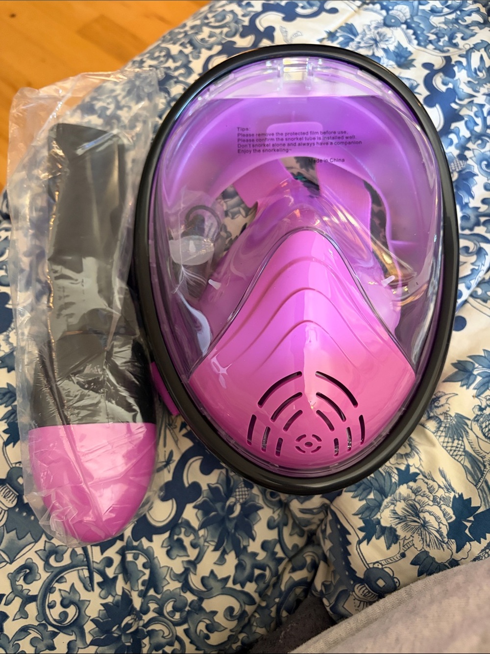 Full Face Snorkel Mask - pink